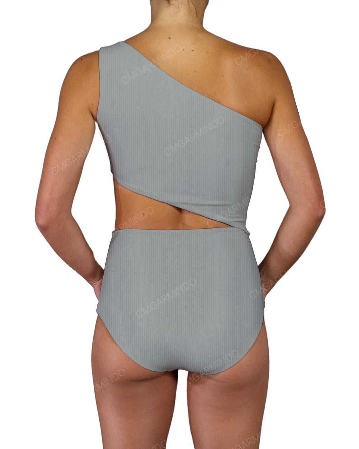 One Shoulder Cut Out One Piece