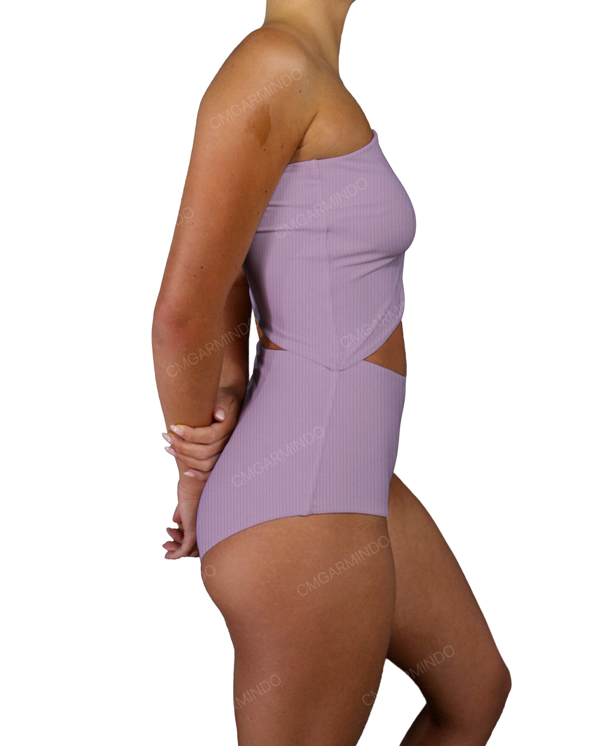 One Shoulder Cut Out One Piece