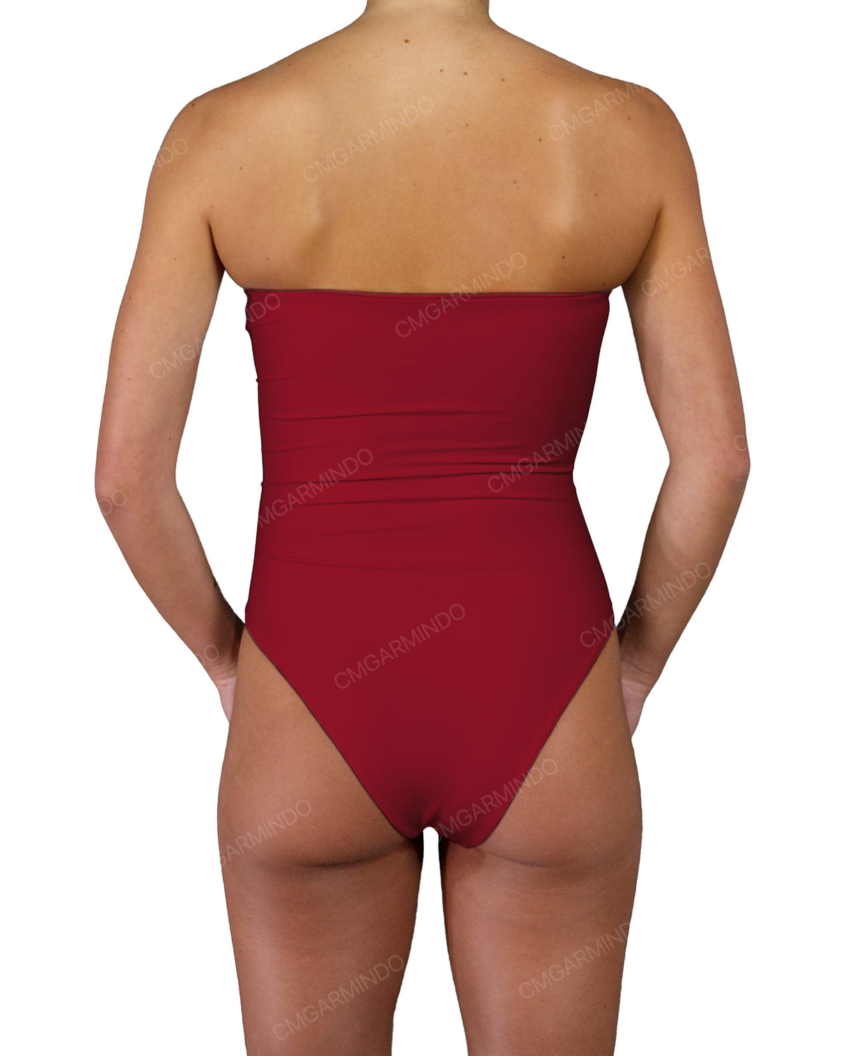 Triple Ring Strapless One Piece