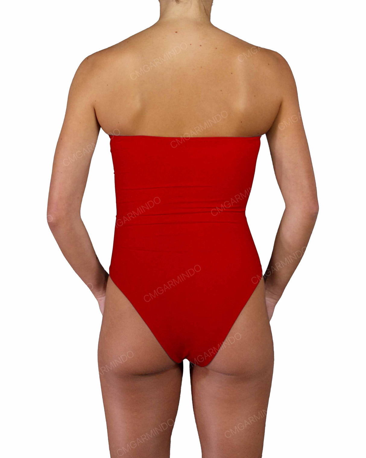 Triple Ring Strapless One Piece