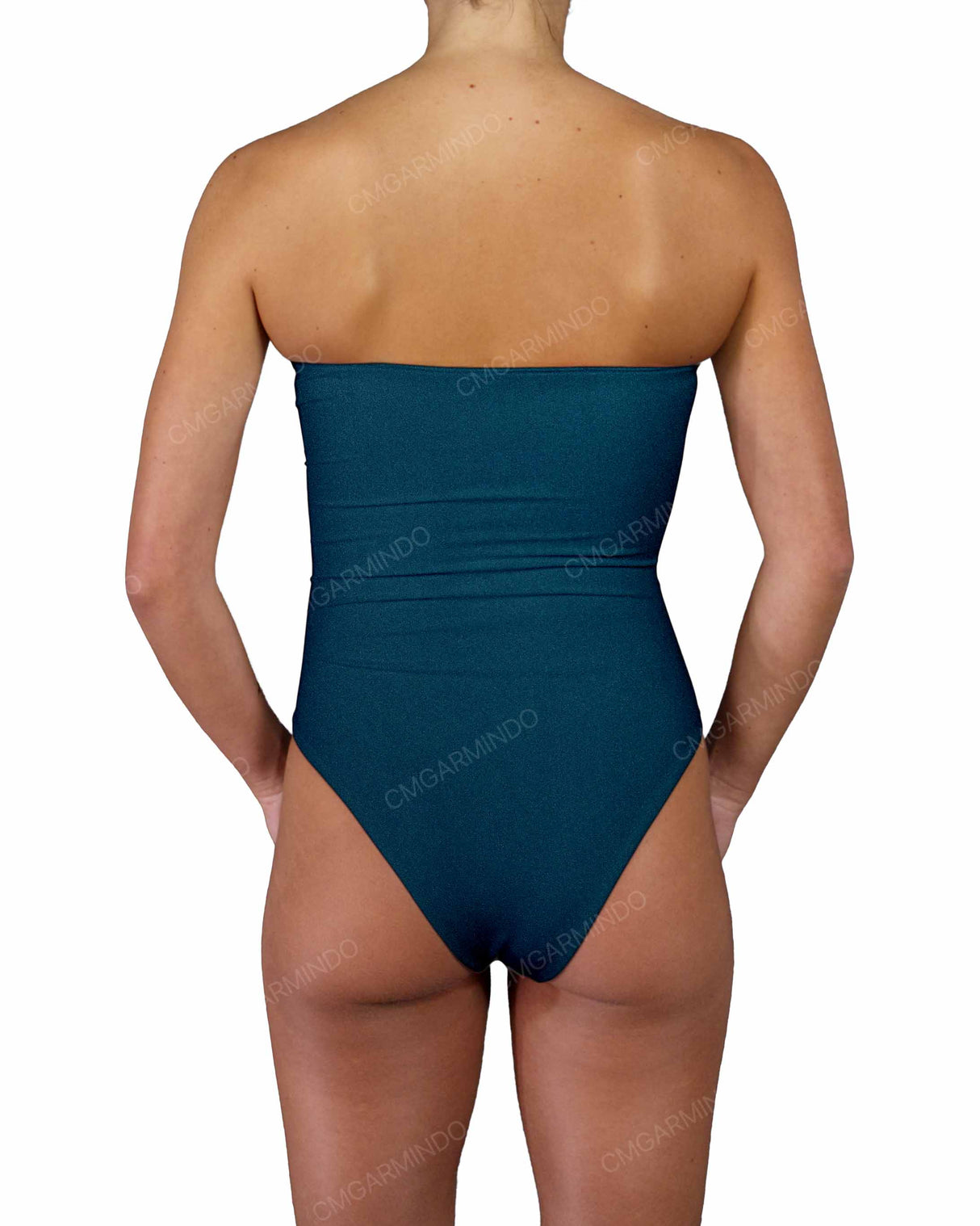 Triple Ring Strapless One Piece
