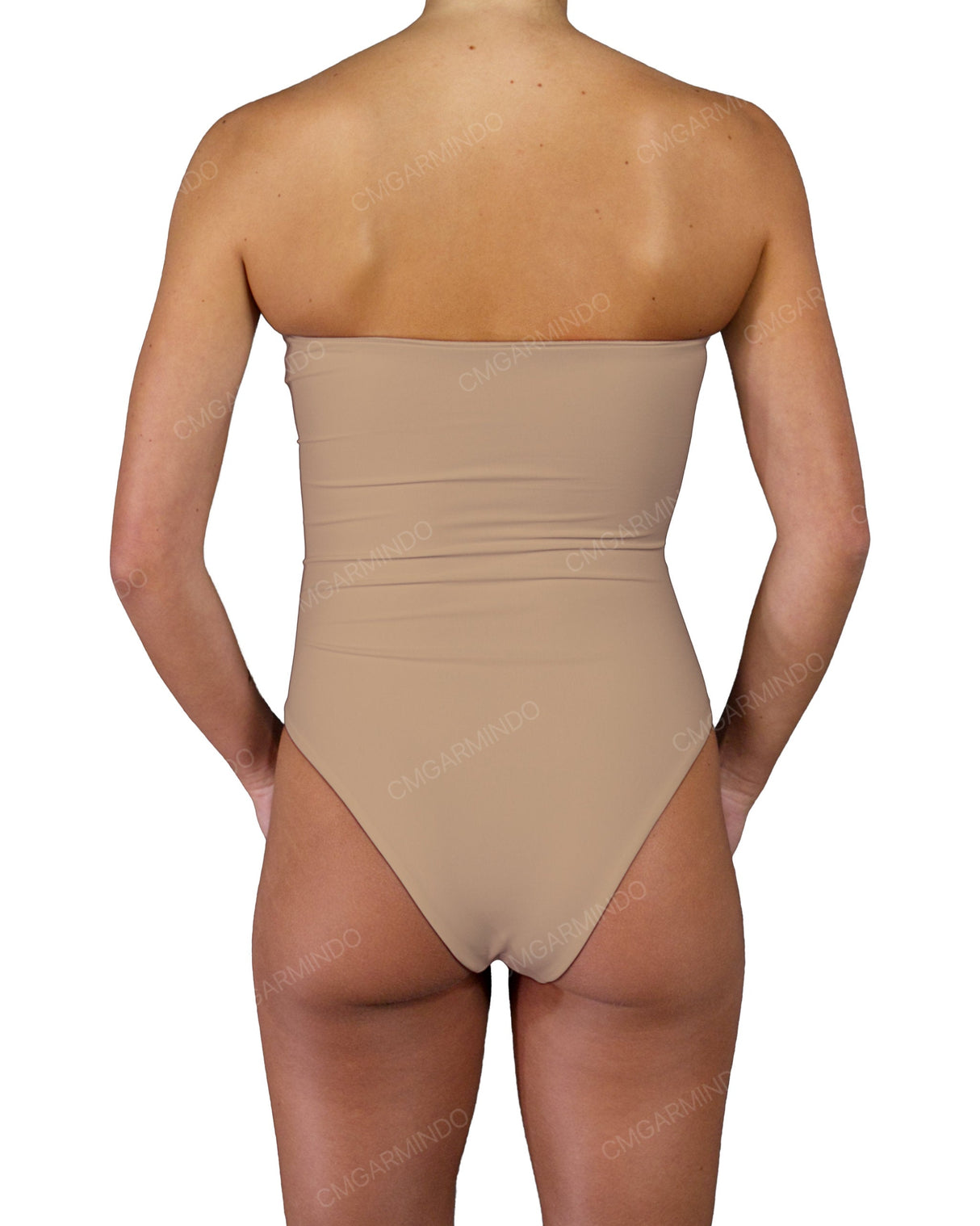Triple Ring Strapless One Piece