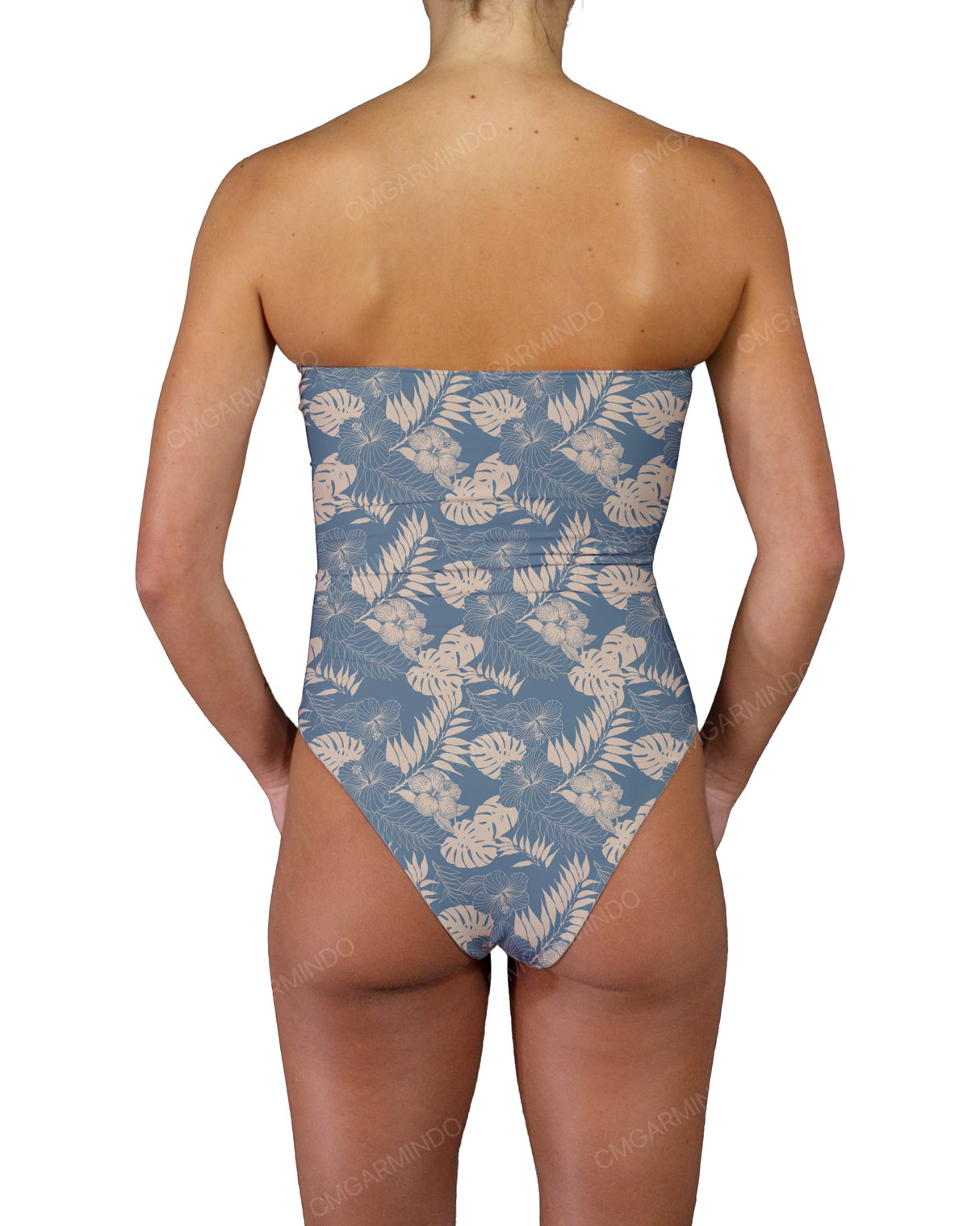 Triple Ring Strapless One Piece