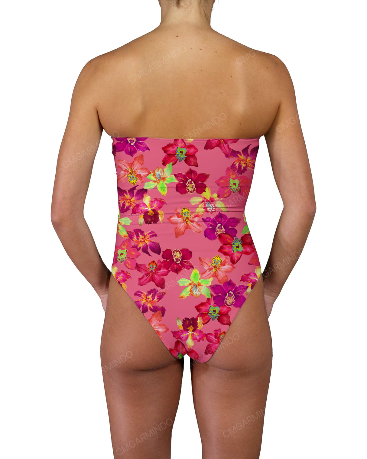 Triple Ring Strapless One Piece