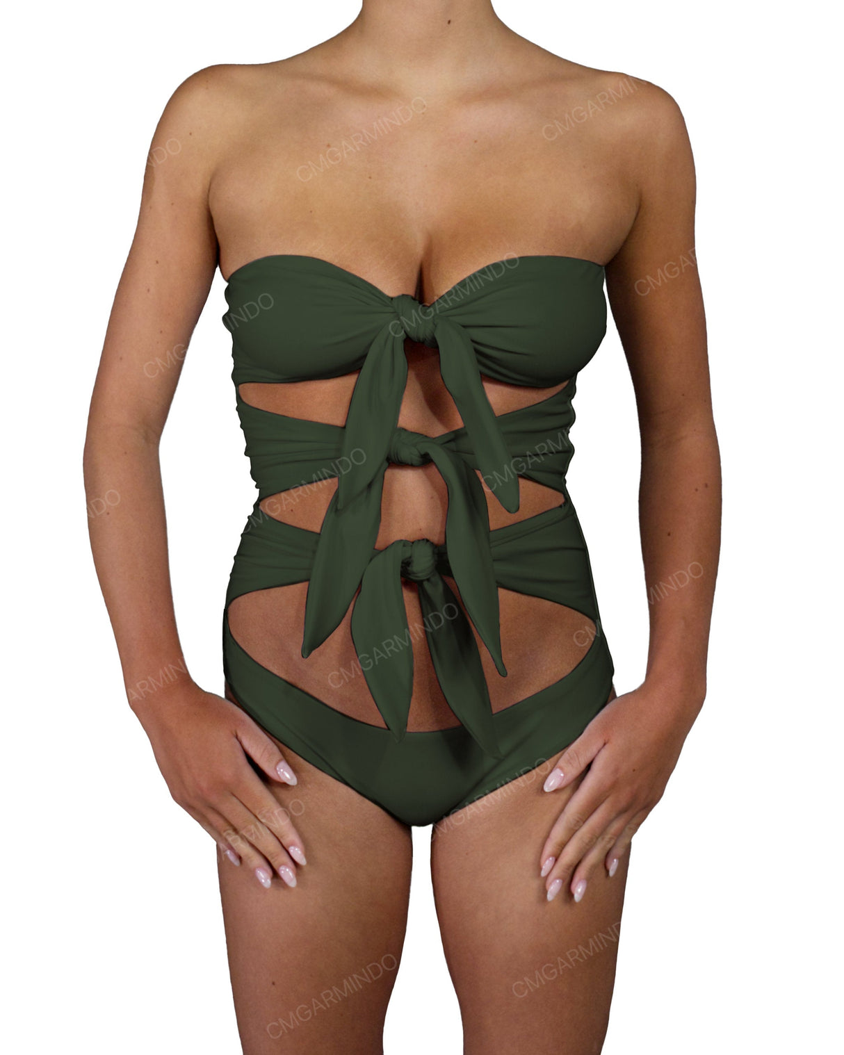 Triple Knot Strapless One Piece