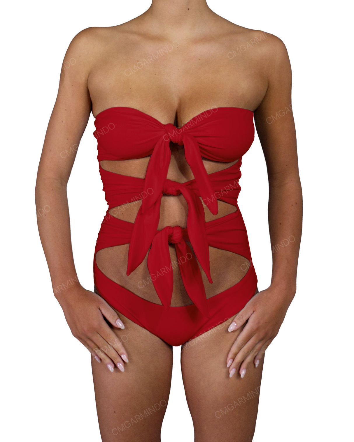 Triple Knot Strapless One Piece