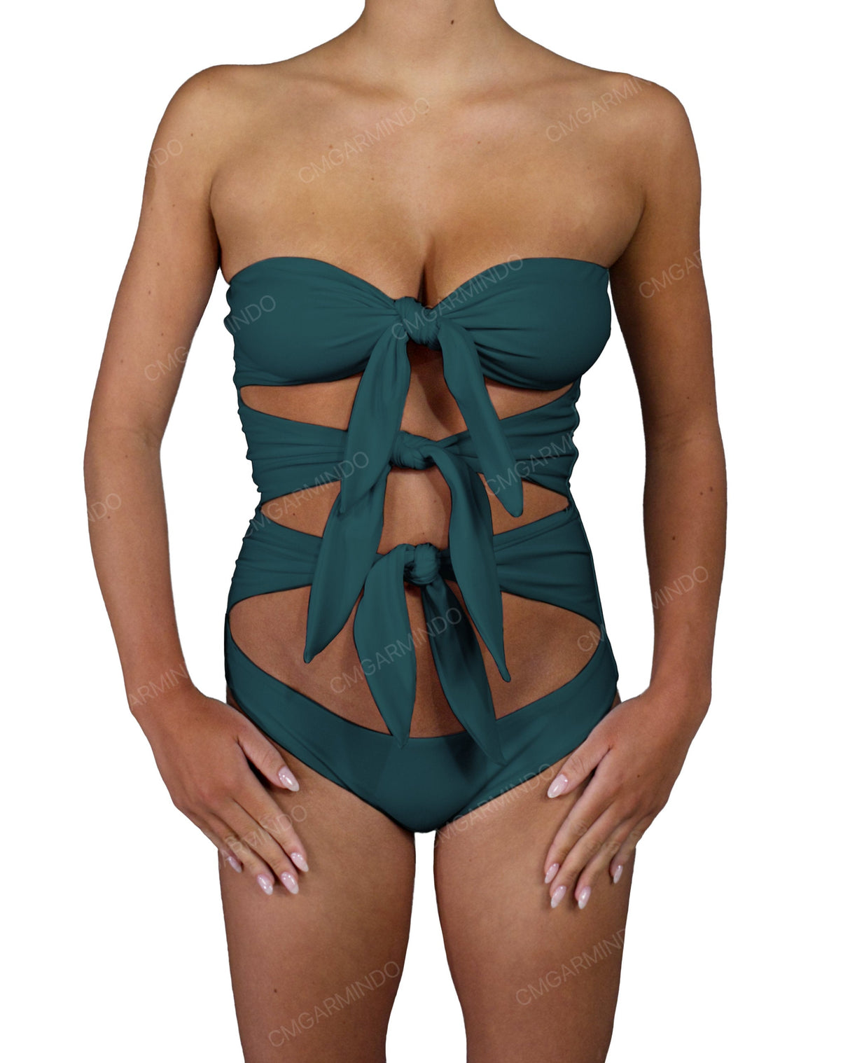 Triple Knot Strapless One Piece