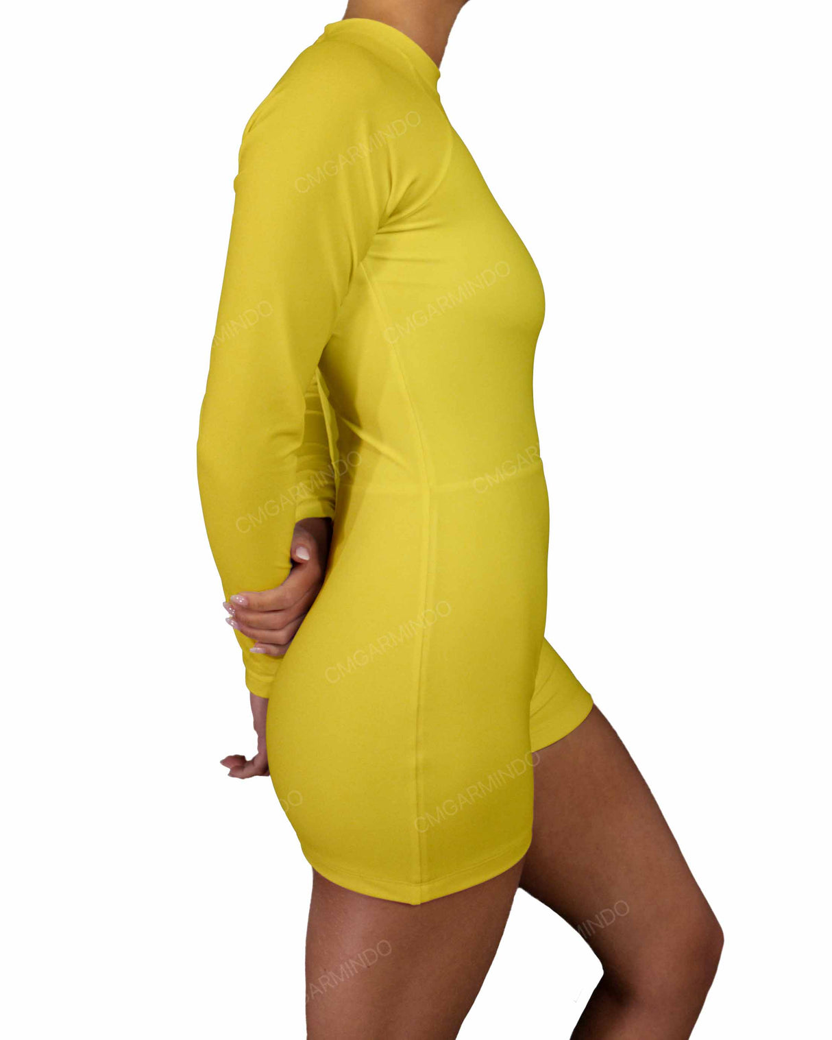 Long Sleeve Raglan Shorts One Piece