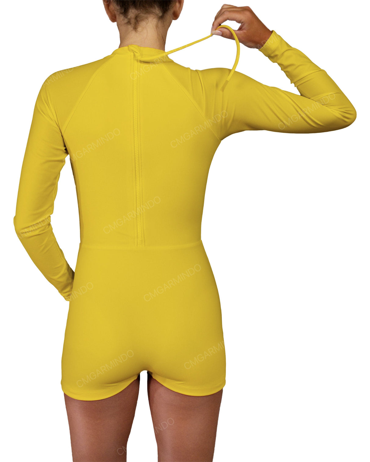 Long Sleeve Raglan Shorts One Piece