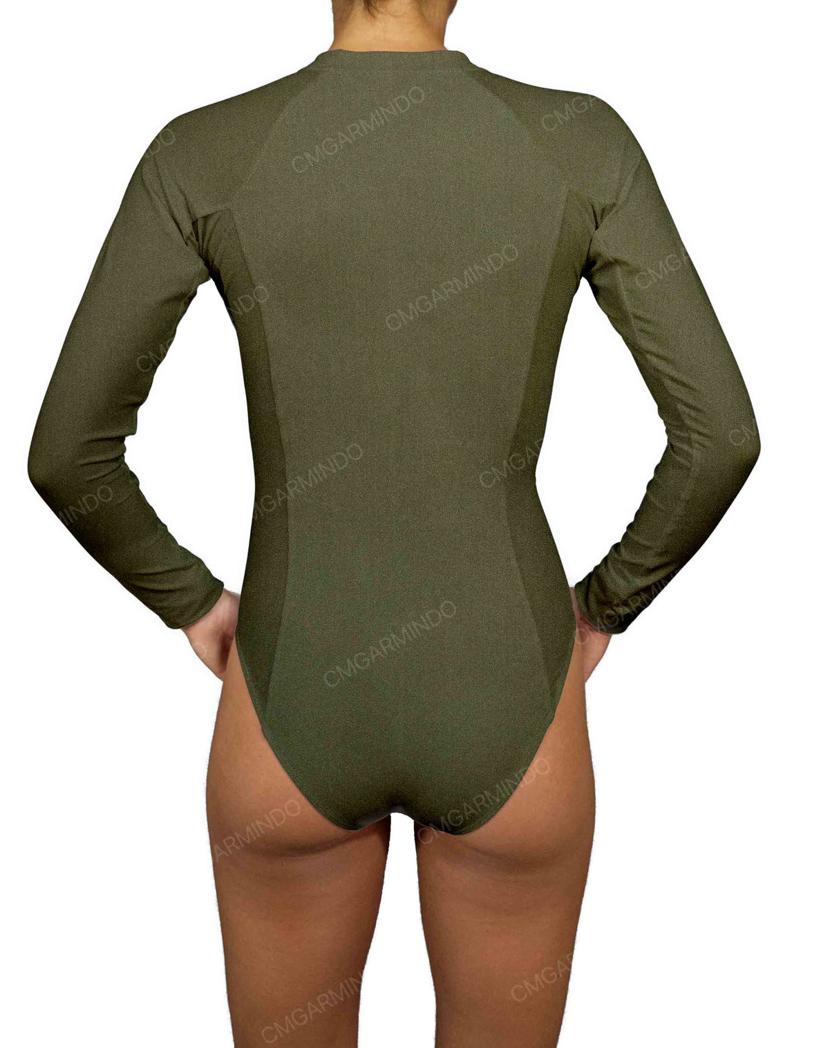 Long Sleeve Raglan Side Panel One Piece