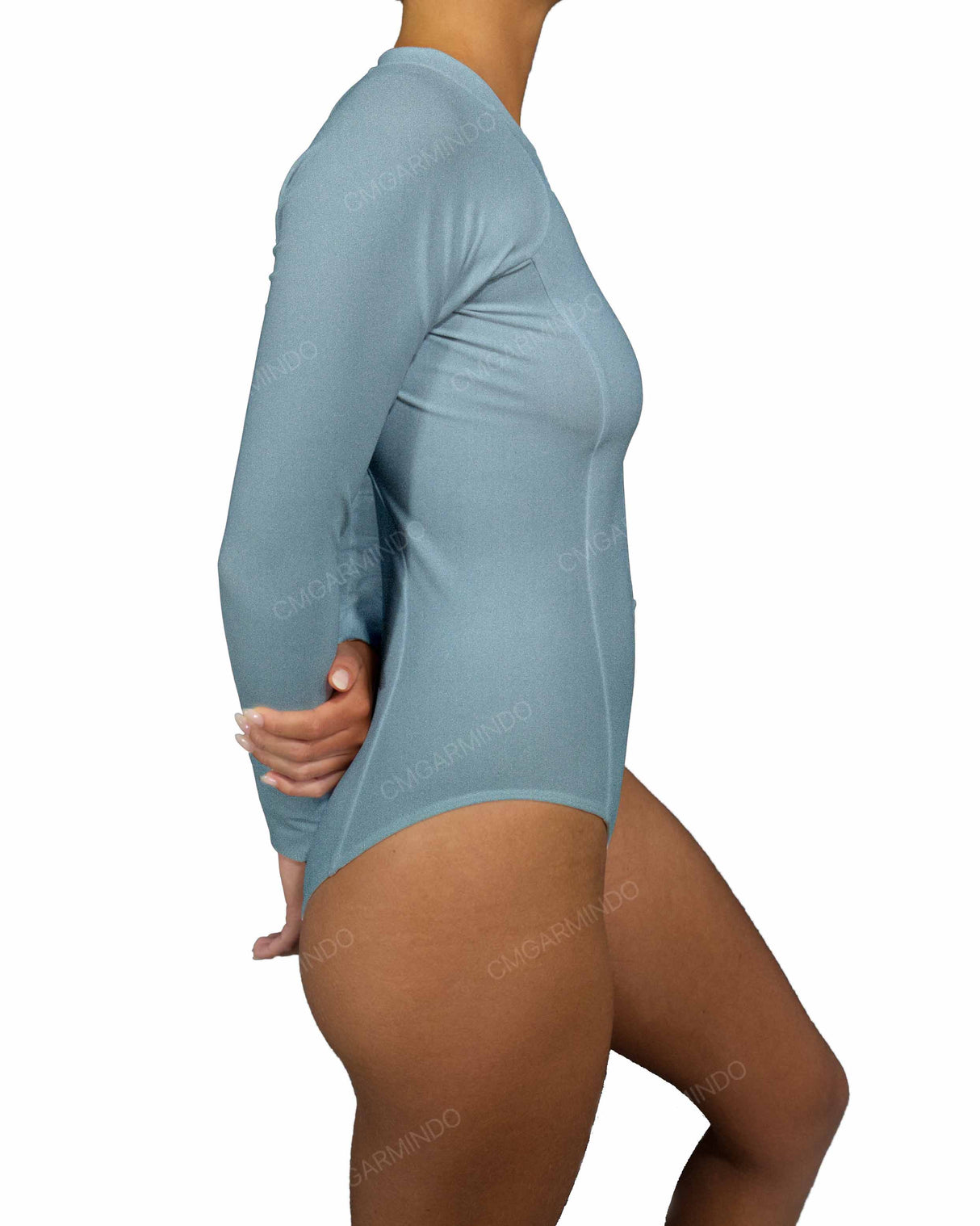 Long Sleeve Raglan Side Panel One Piece