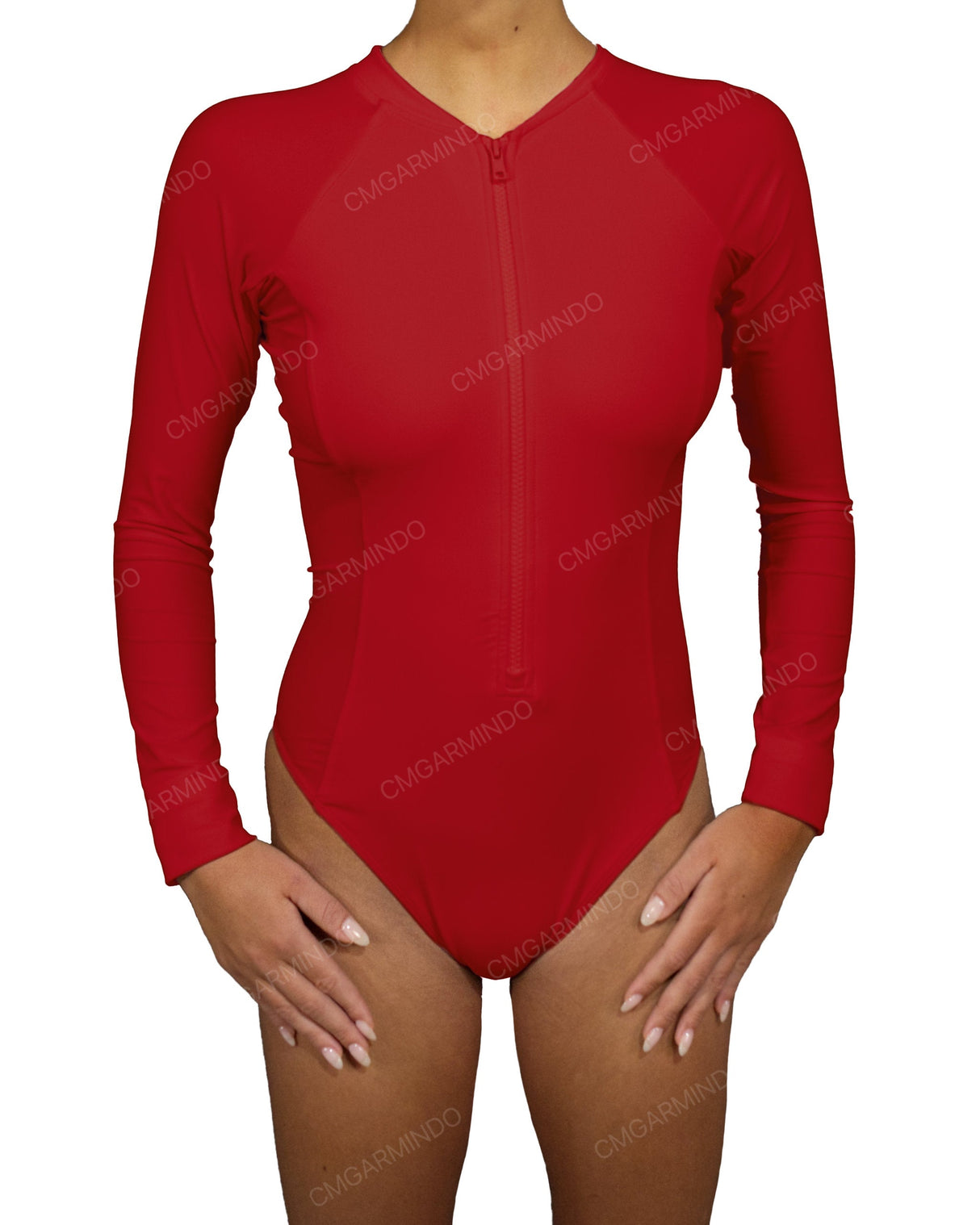 Long Sleeve Raglan Side Panel One Piece