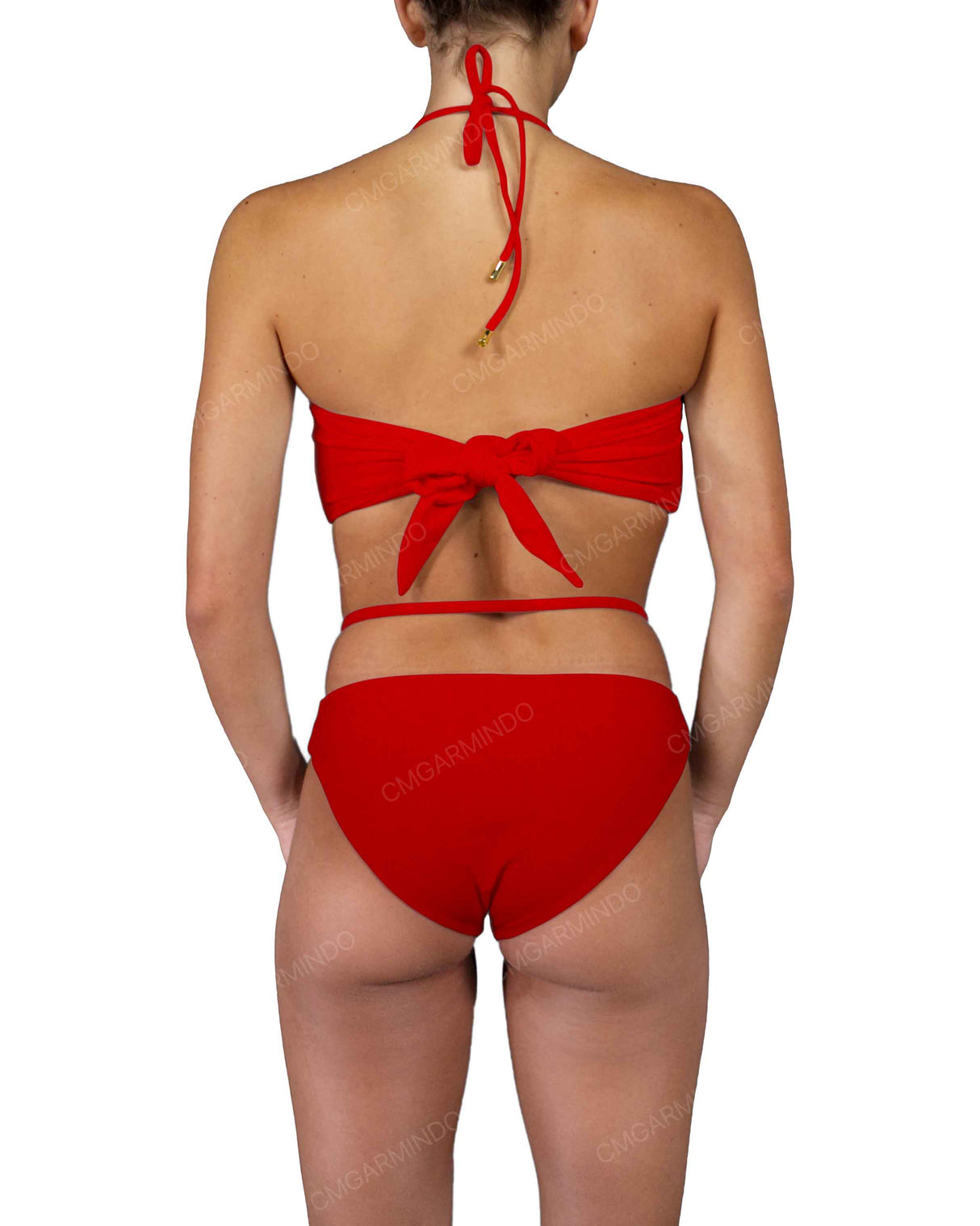 V-Halter Ring Bandeau Top