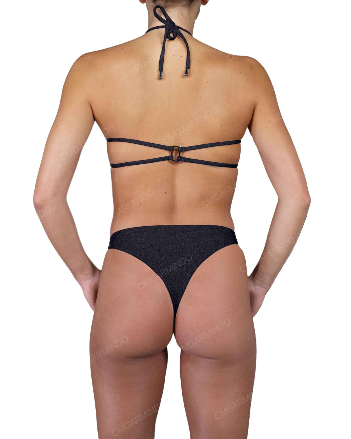 Gathered Front Sling Back Bandeau Top