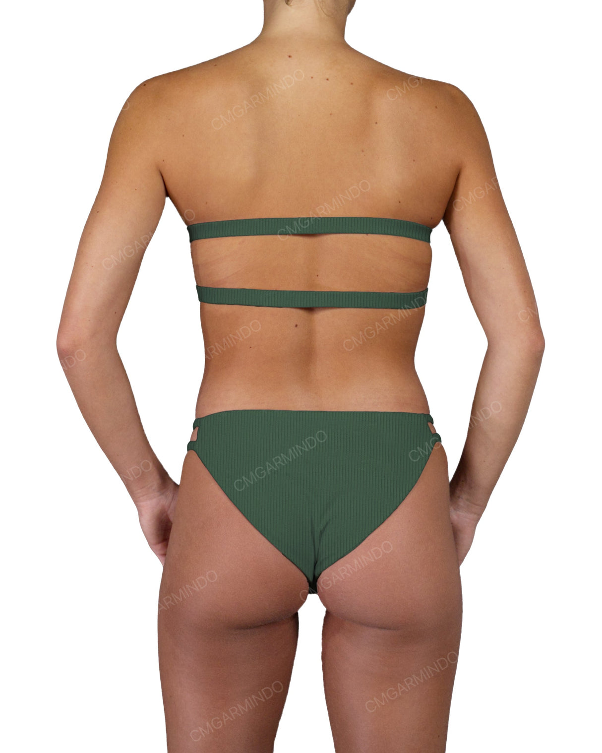 Double Back Strap Bandeau Top