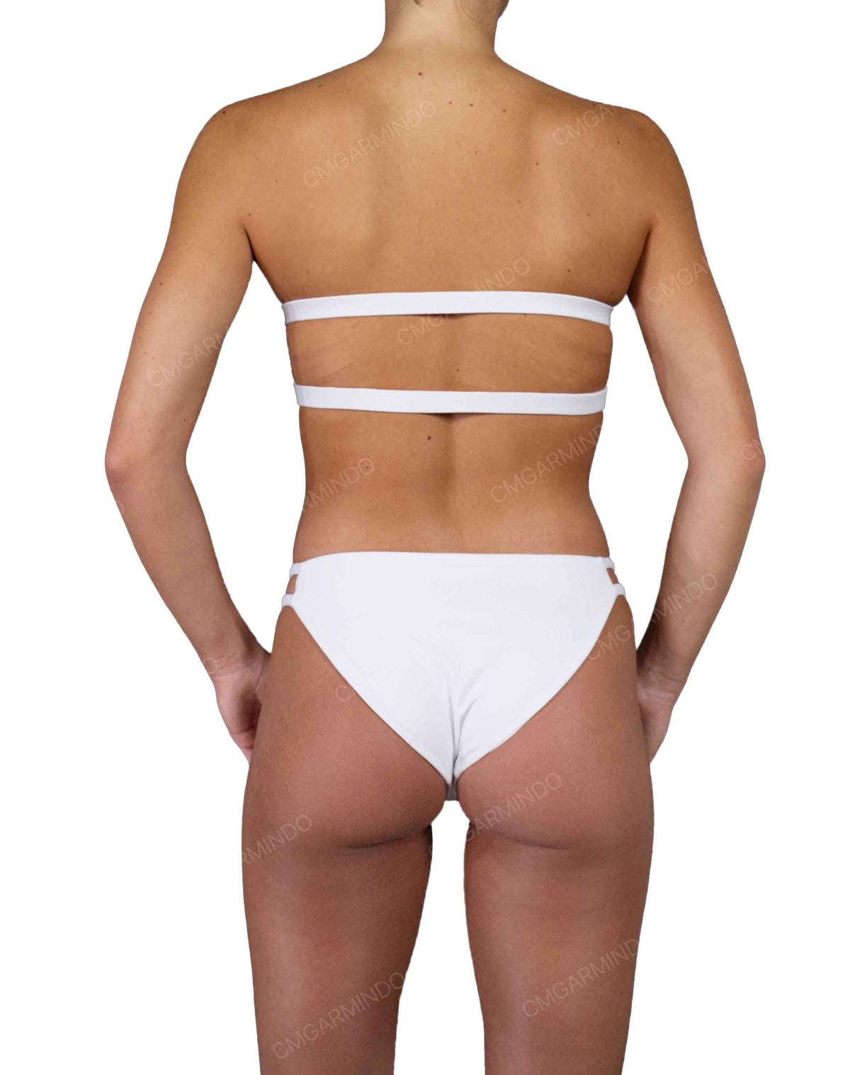 Double Back Strap Bandeau Top