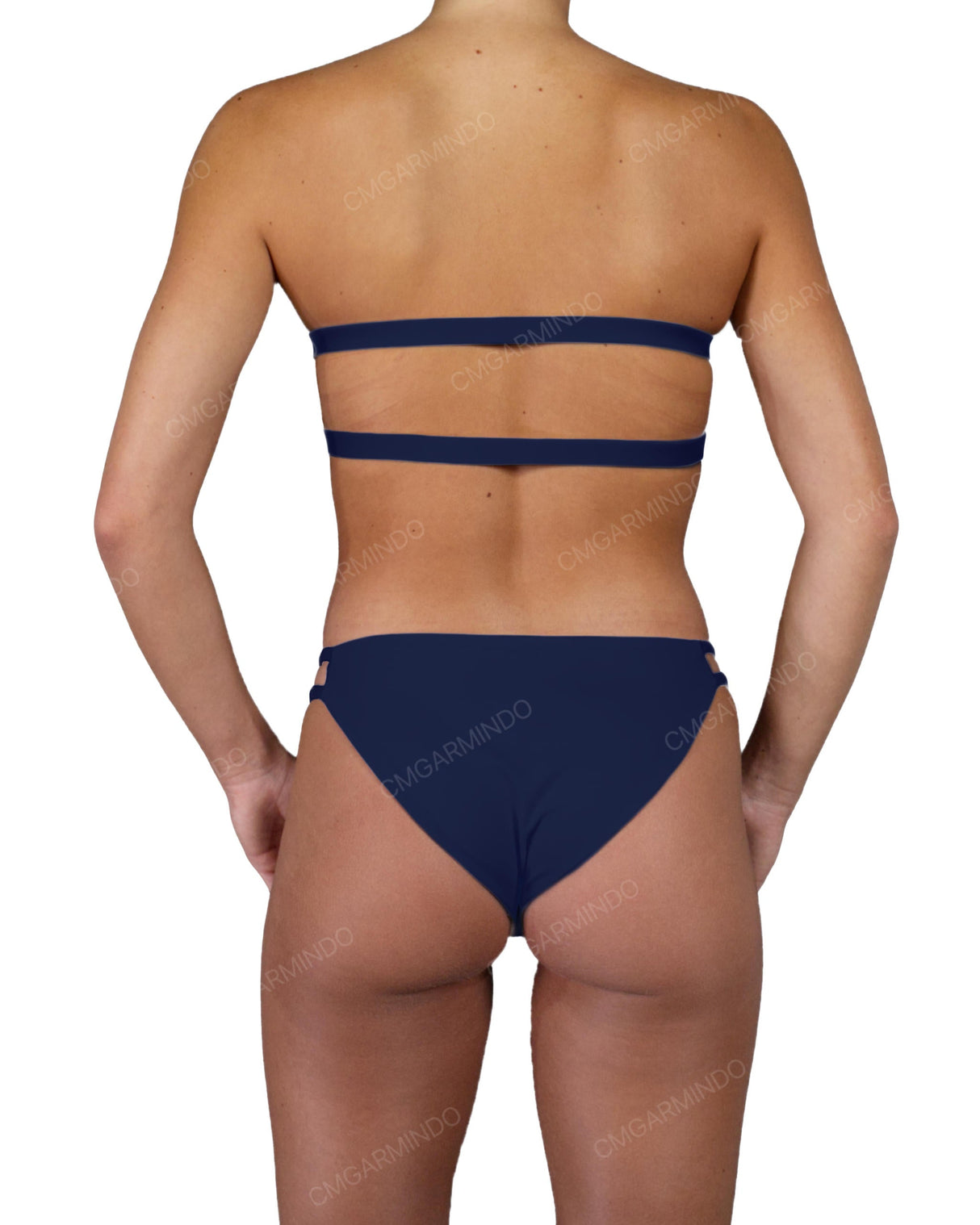 Double Back Strap Bandeau Top