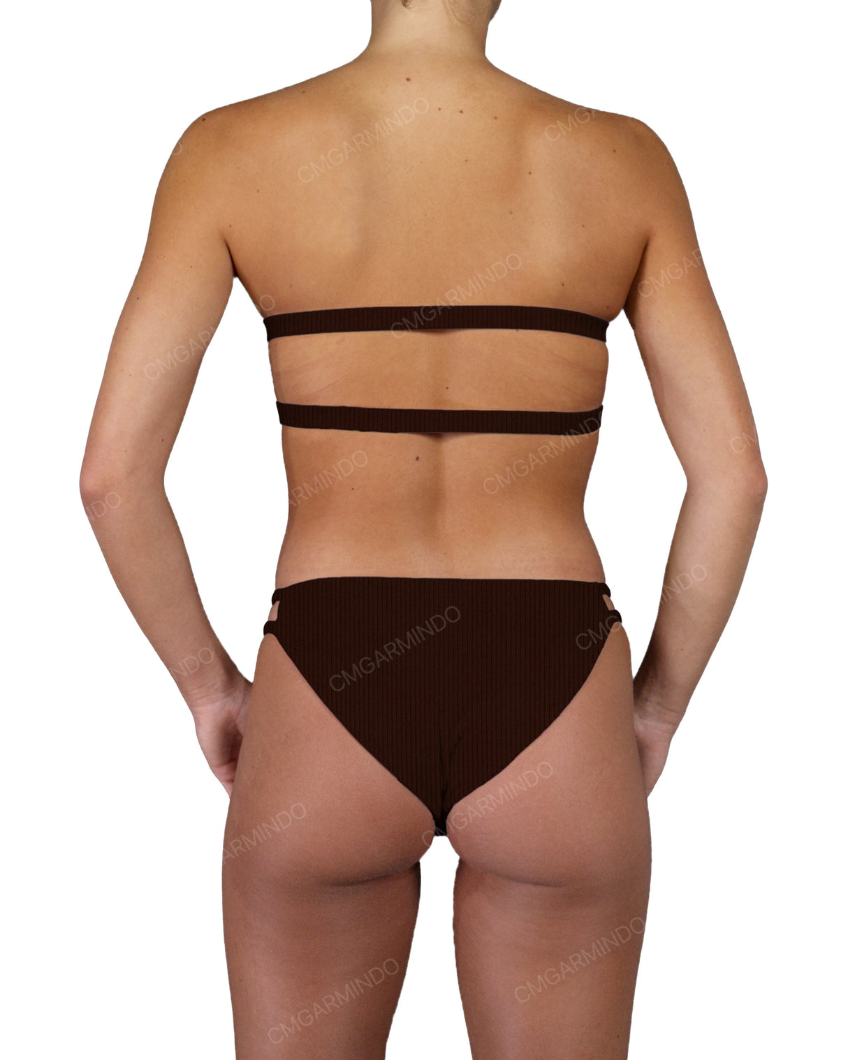 Double Back Strap Bandeau Top