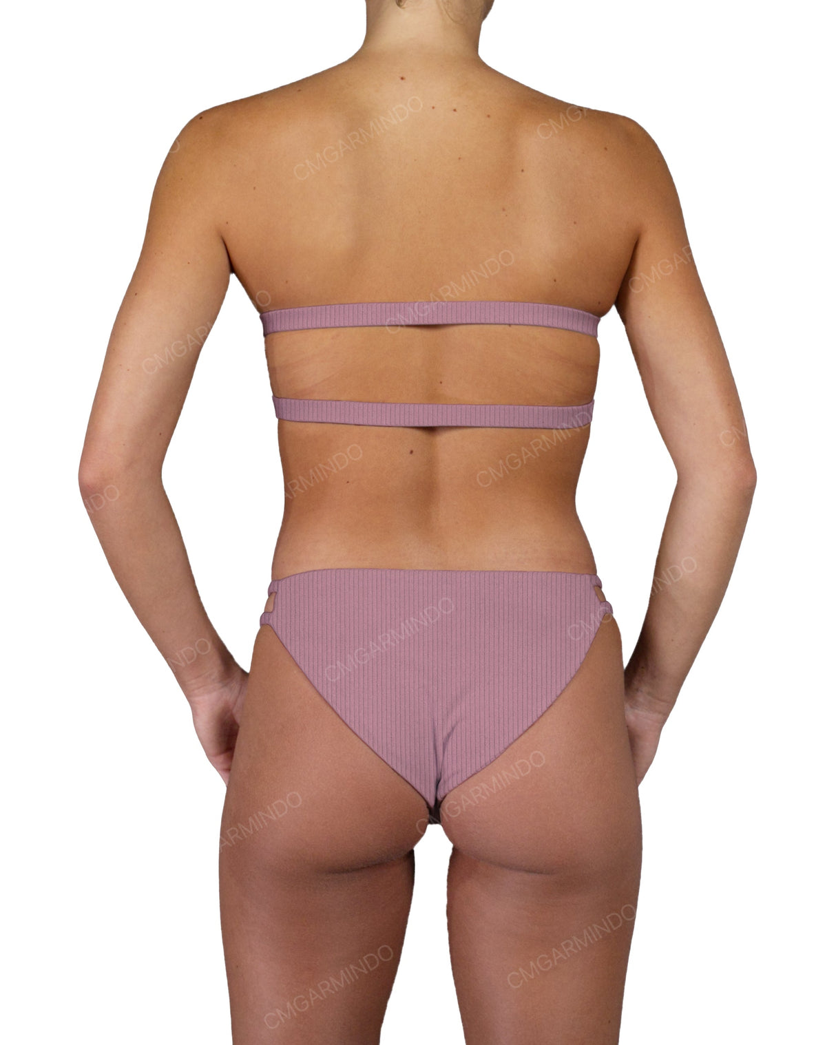 Double Back Strap Bandeau Top