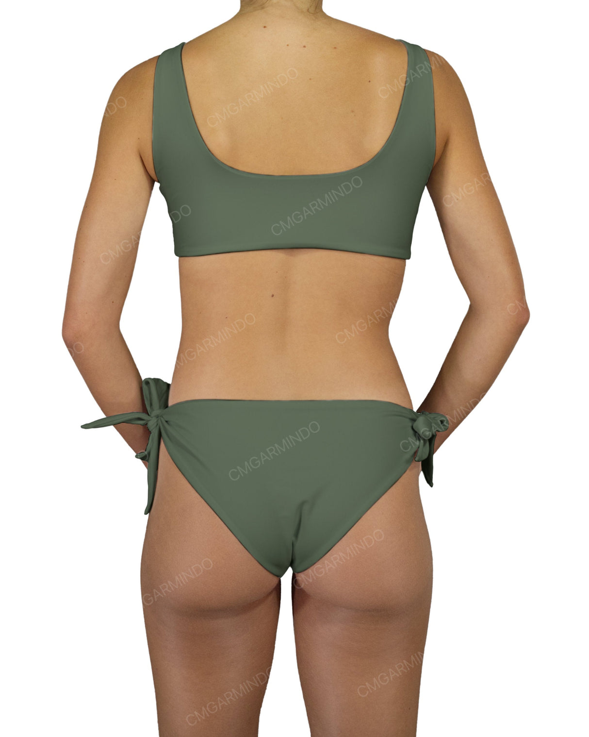 Front Tie Tankini Top