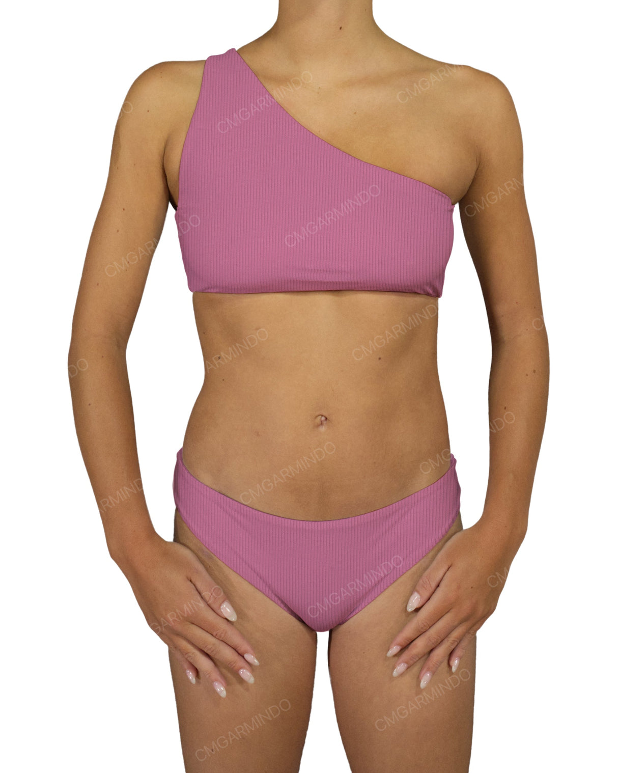 One Shoulder Tankini Top