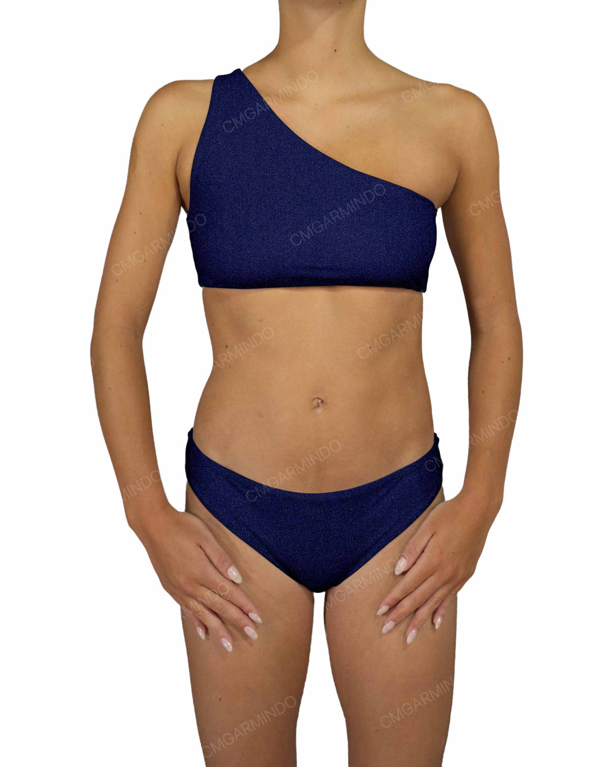 One Shoulder Tankini Top