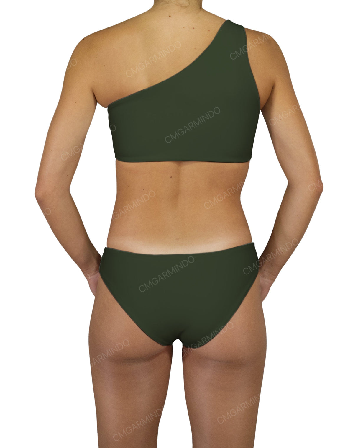 One Shoulder Tankini Top