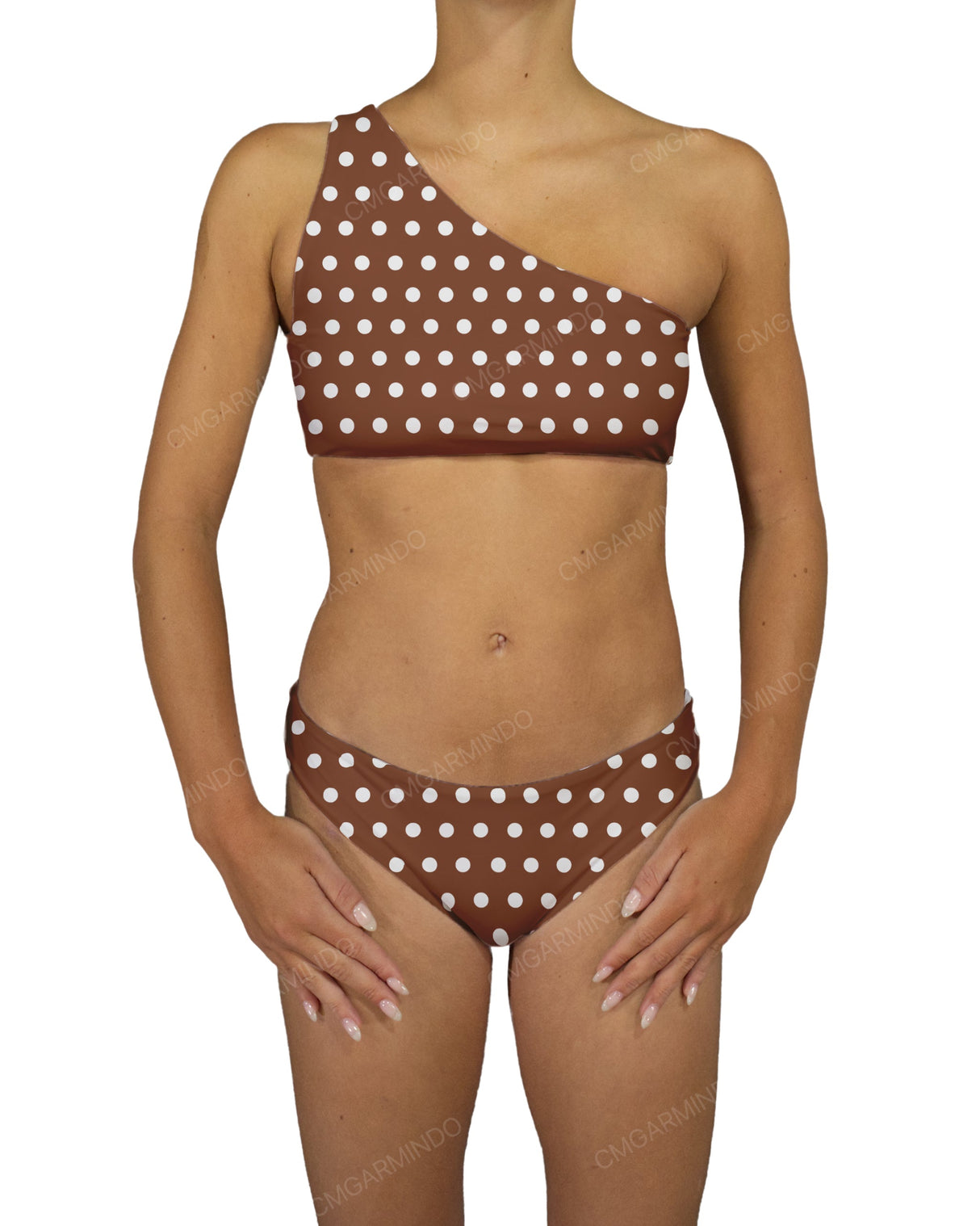 One Shoulder Tankini Top