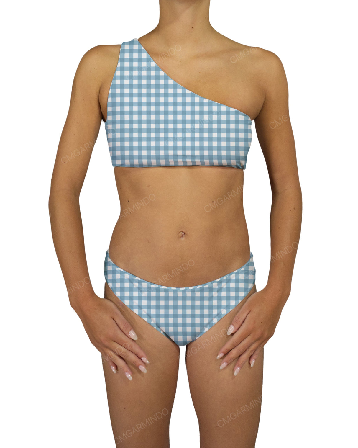 One Shoulder Tankini Top