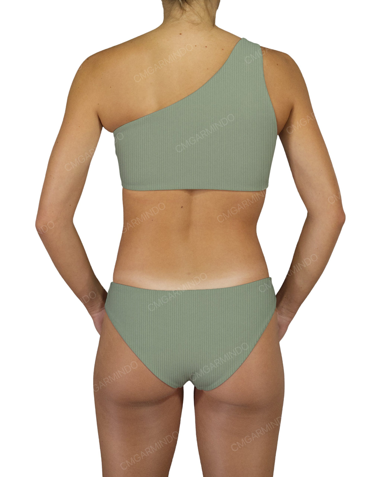 One Shoulder Tankini Top