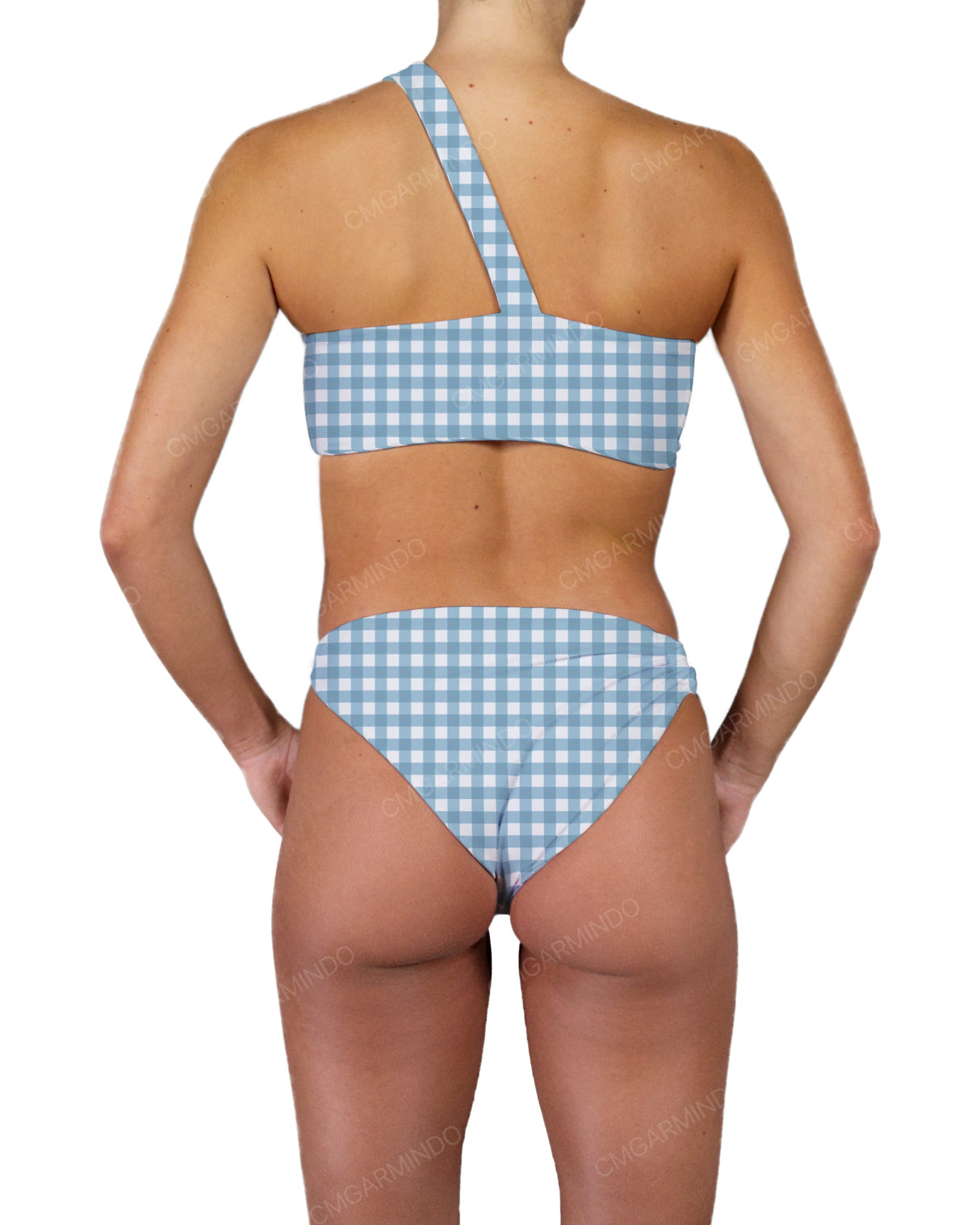 One Shoulder Thin Twist Bandeau Top