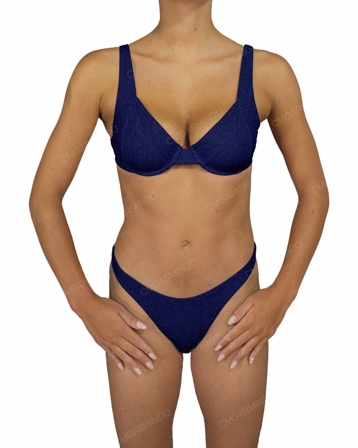 Multi Panel Wide Strap Underwire Top