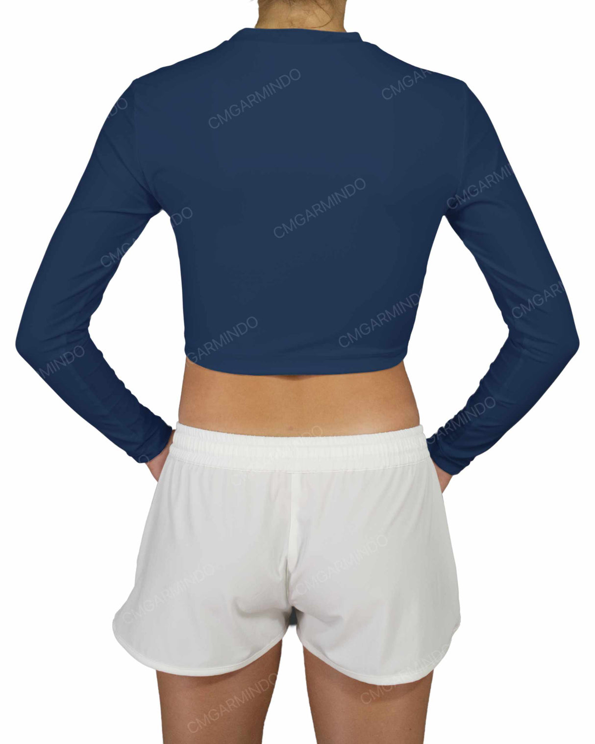 Long Sleeve Crop Rashguard Top