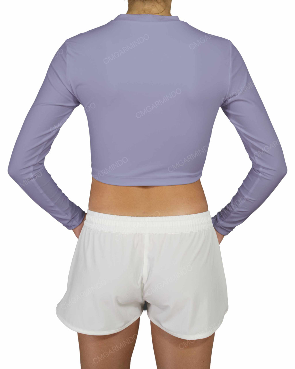 Long Sleeve Crop Rashguard Top