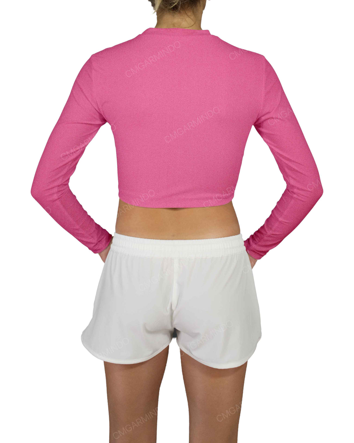 Long Sleeve Crop Rashguard Top