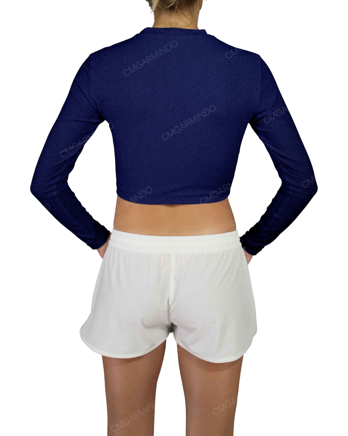 Long Sleeve Crop Rashguard Top