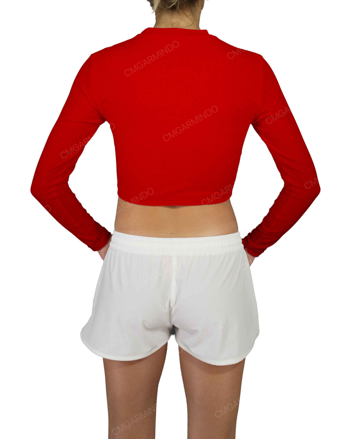Long Sleeve Crop Rashguard Top