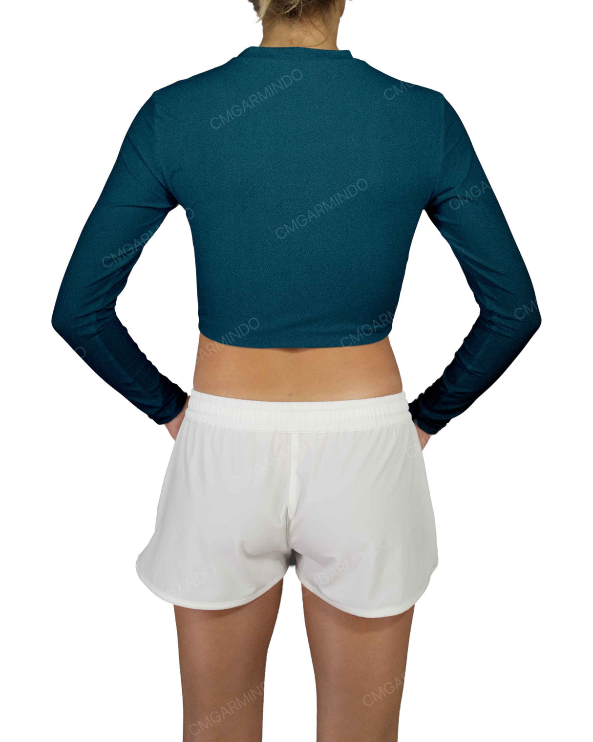 Long Sleeve Crop Rashguard Top