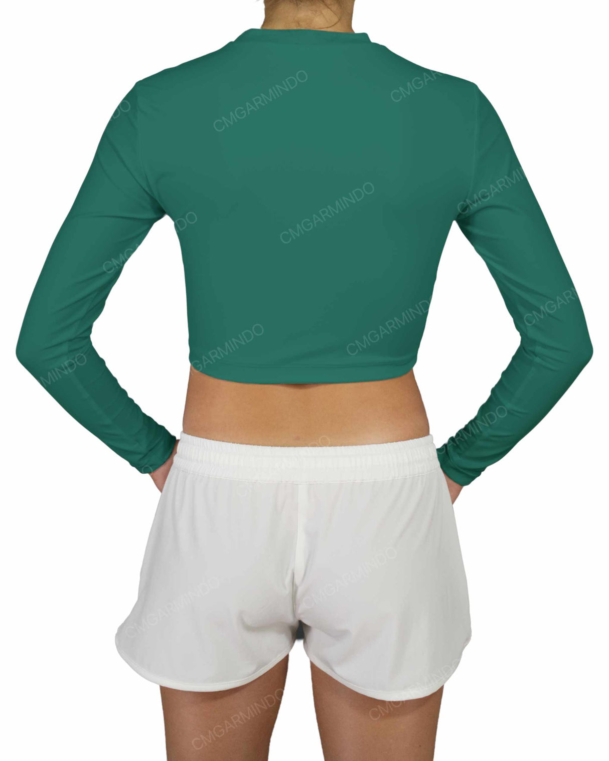 Long Sleeve Crop Rashguard Top