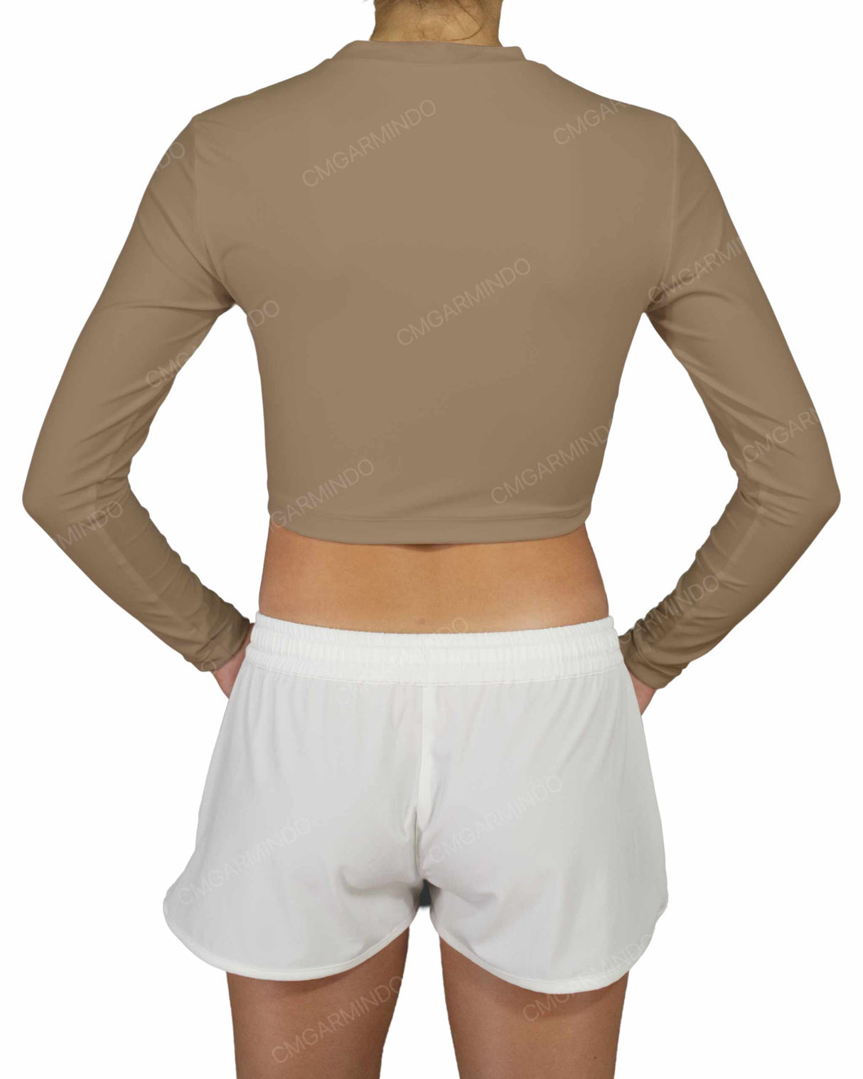 Long Sleeve Crop Rashguard Top