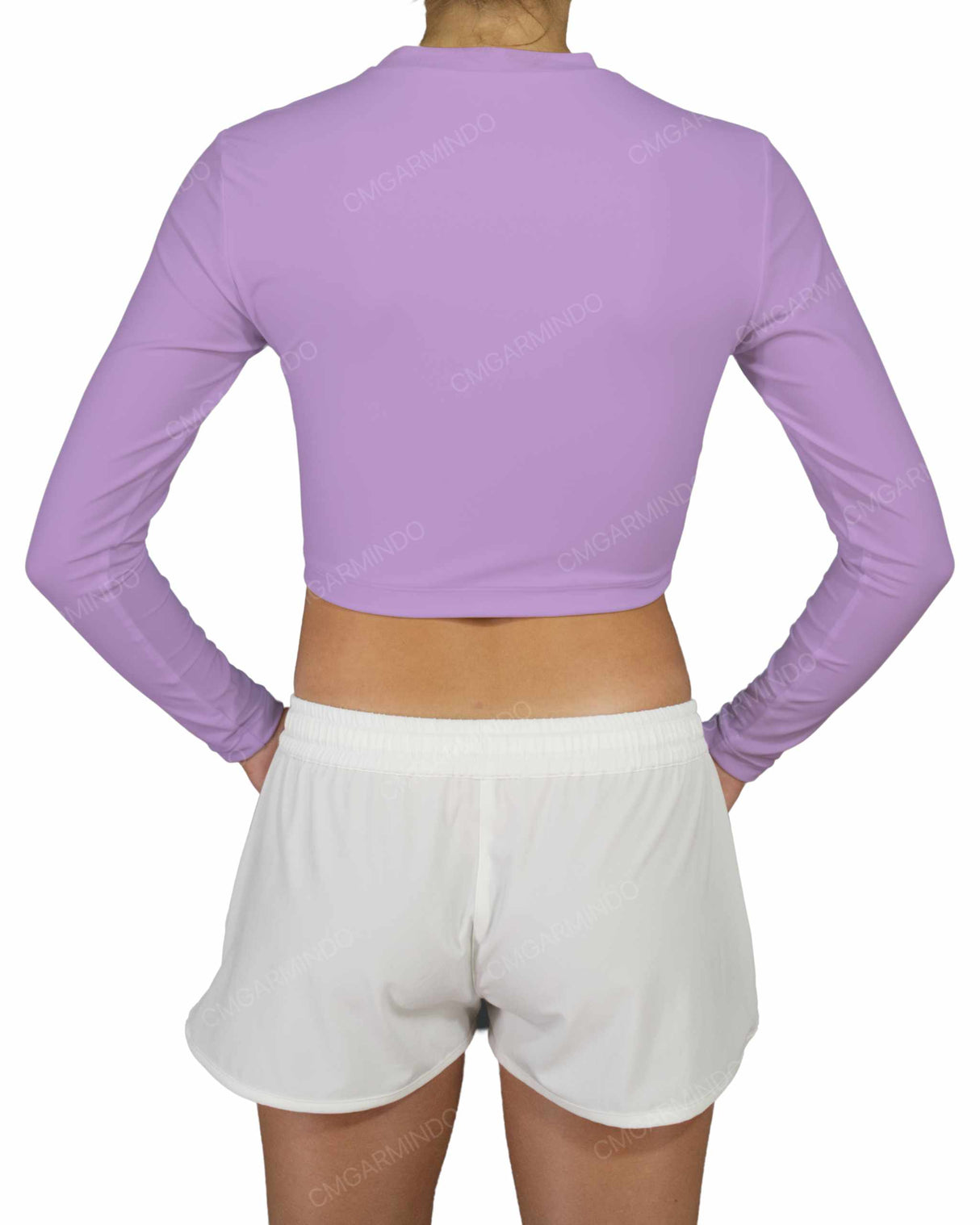 Long Sleeve Crop Rashguard Top