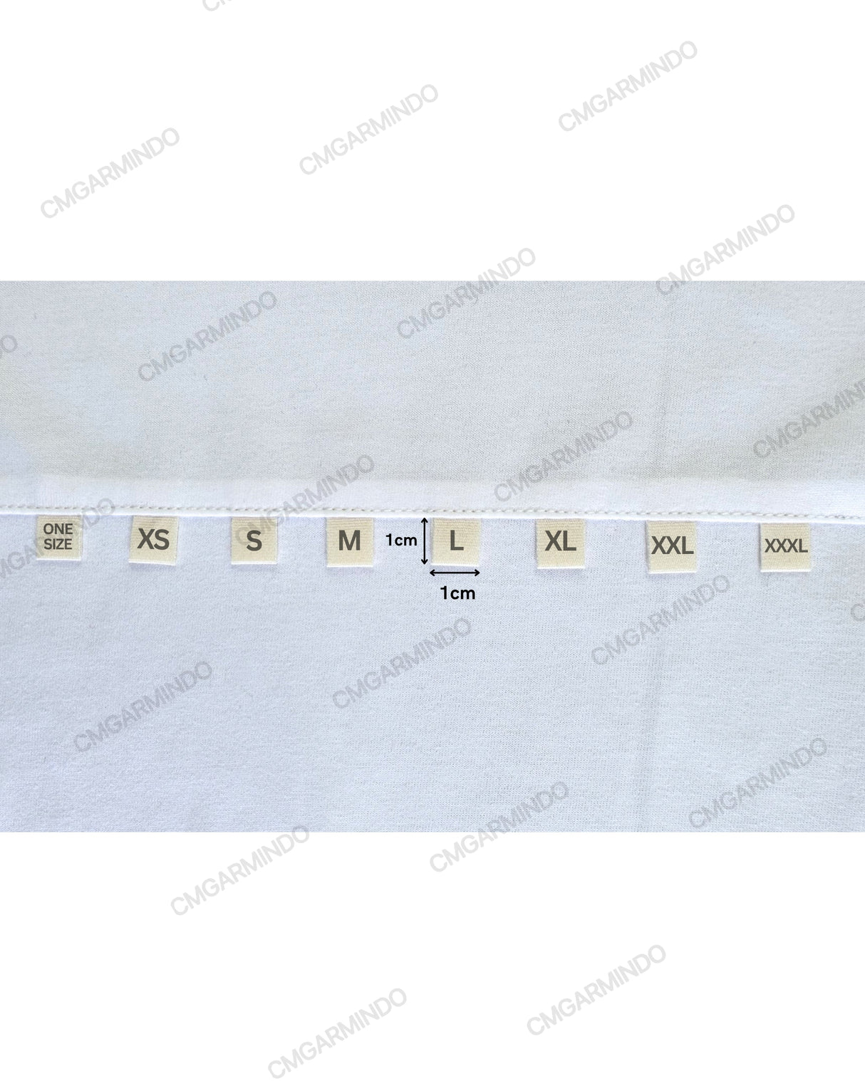 Size Label Cotton Ribbon Adults