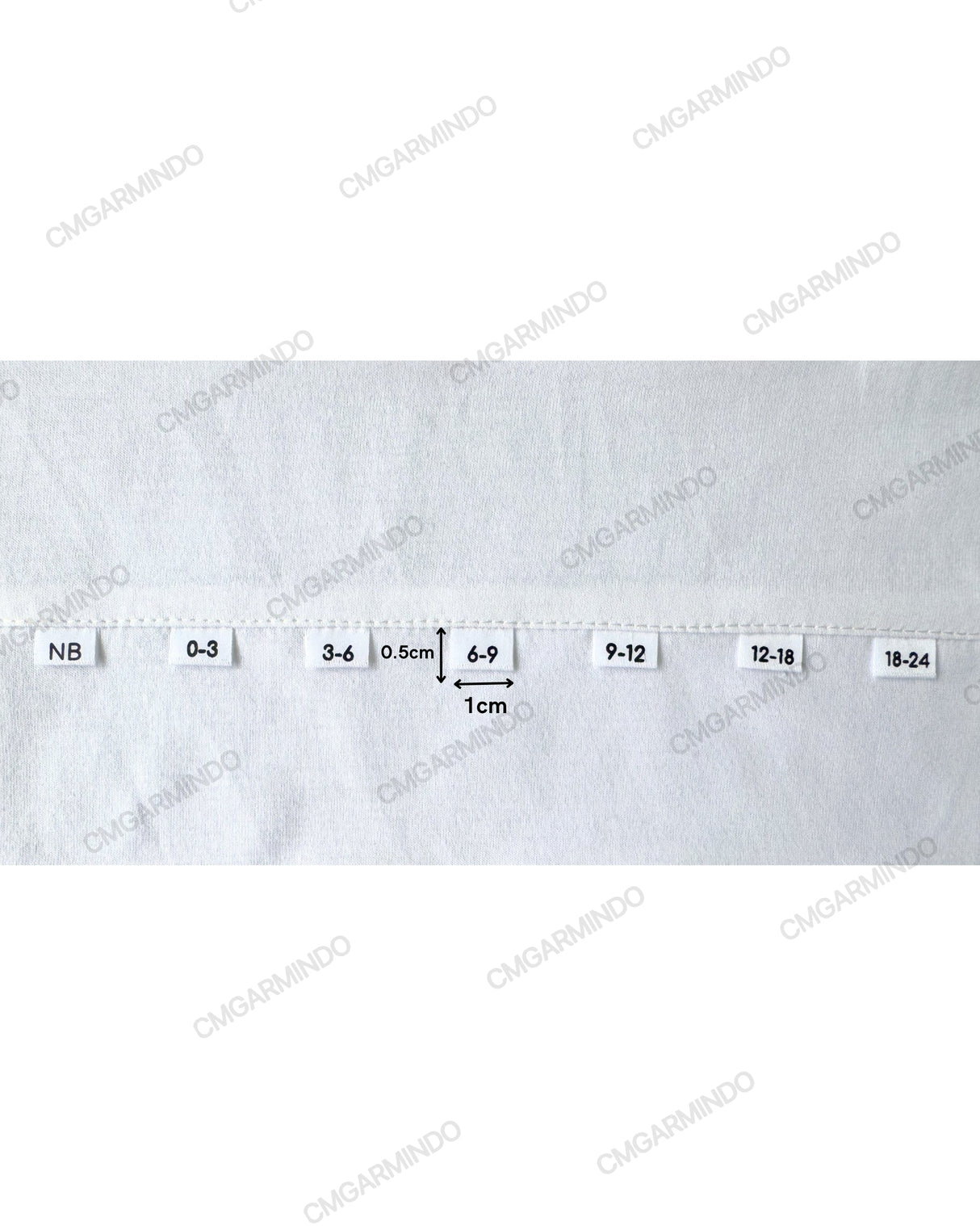 Size Label Satin Ribbon Babies