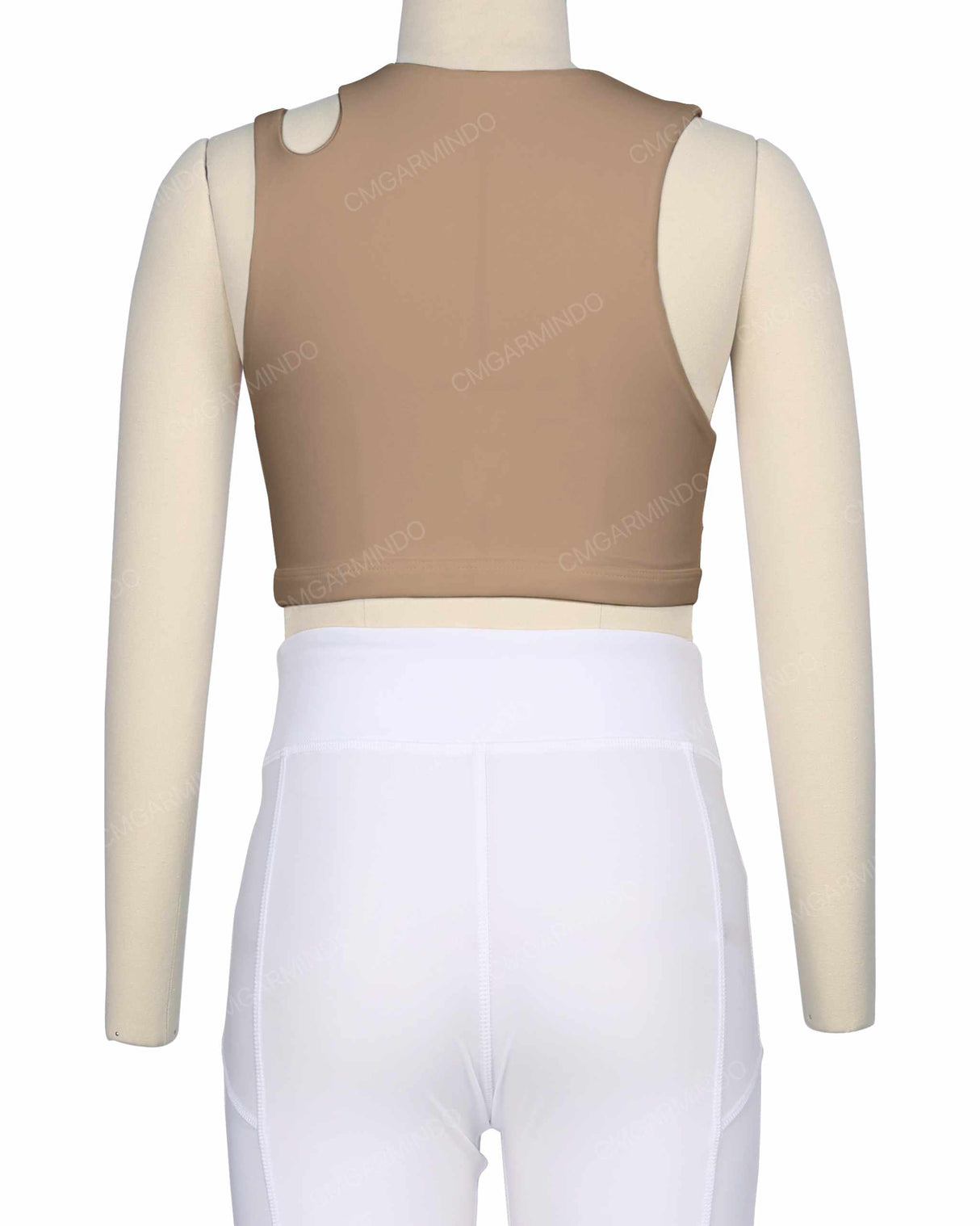Sleeveless Shoulder Cut Out Top
