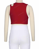 Sleeveless Shoulder Cut Out Top