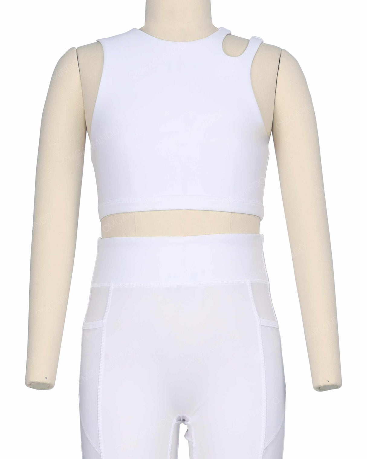 Sleeveless Shoulder Cut Out Top