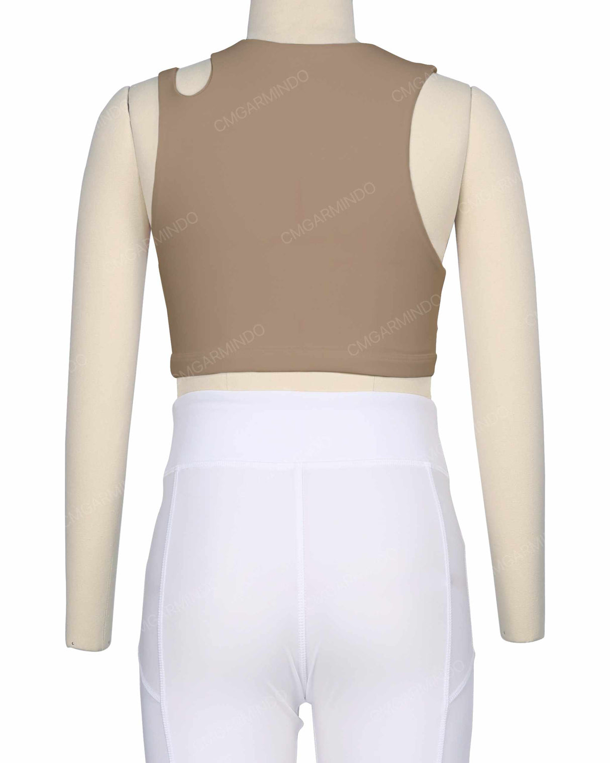 Sleeveless Shoulder Cut Out Top