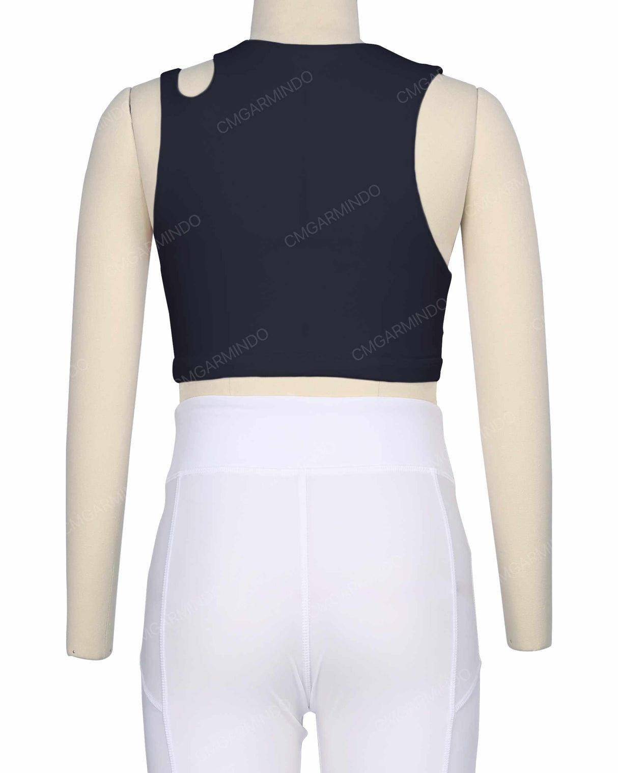 Sleeveless Shoulder Cut Out Top