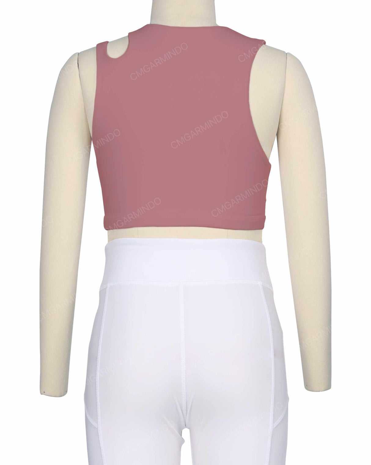 Sleeveless Shoulder Cut Out Top