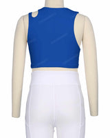 Sleeveless Shoulder Cut Out Top